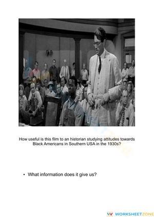 Grade 10 Black History — Complete No-Prep Worksheet
