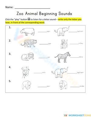 LISTENIGN SKILLS (Beginning Sounds)