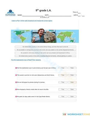 Grade 9 Pronoun Agreement — Printable No-Prep Worksheet