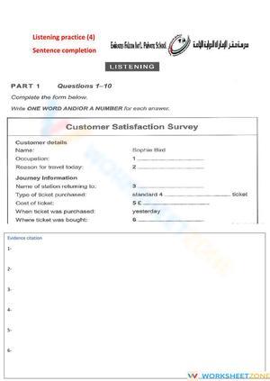 Listening practice 4