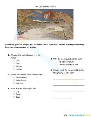Grade 2 Main Idea — Printable No-Prep Worksheet