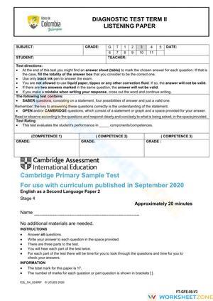 SL.3.2 Worksheet: Listening Comprehension — Grade 3 Aligned