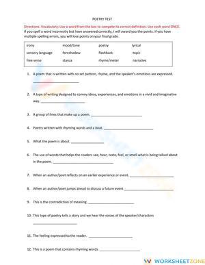 Poetry Test