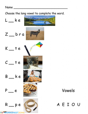 Missing Vowel Activities