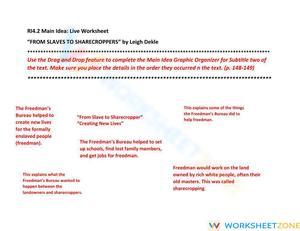 BES-Main Idea 2 (Slave to Sharecropper)