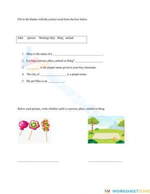Nouns Activity