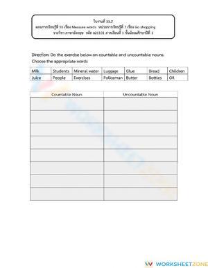 Essential Countable and Uncountable Nouns | Grade 5-10 ELA
