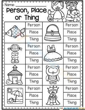 Person Place or Thing