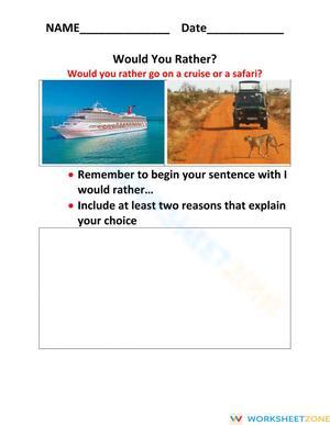 'Would You Rather' Questions: Engaging Elementary Activity
