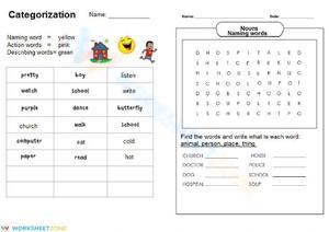 Enhance Thinking Skills with Categorization Worksheets