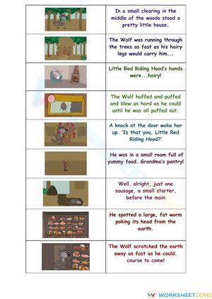 Little Red Riding Hood Sequencing | Grade 1 Essential