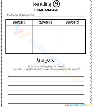 Grade 8 Poetry Analysis — Printable No-Prep Worksheet