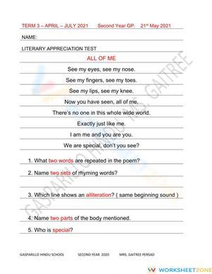 Literary Appreciation