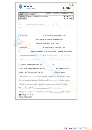 Final Exam - Second term