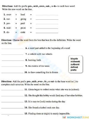 Week 20 Prefixes