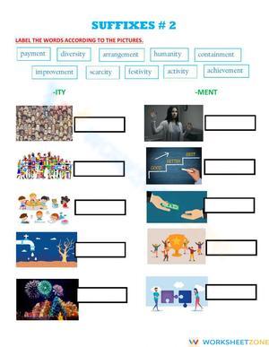 Essential Suffixes -ity and -ment Worksheet | Grade 5 ELA