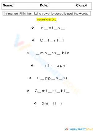 Grade 4 Spelling: Prefixes & Suffixes — Printable Worksheet