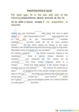 Essential Grade 10 Prepositions Quiz | 1st BGU ELA