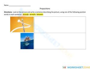 PREPOSITIONS (Sentences)