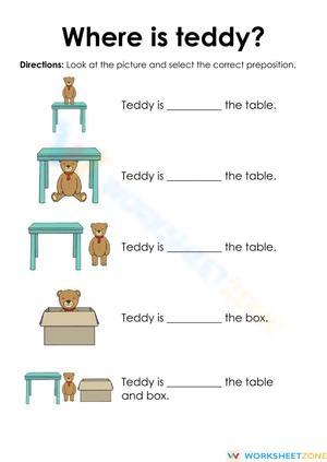 Prepositions of Where
