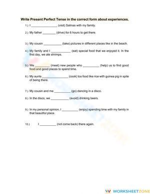 Present perfect