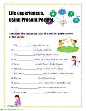 Essential Present Perfect Worksheet | Grade 5 Grammar