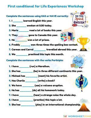 Present Perfect Life Experiences