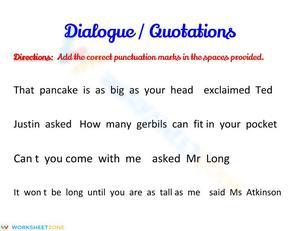 Quotation Marks and Punctuation in Quotations