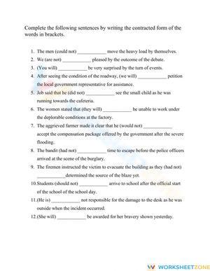 Apostrophe Use- Contractions
