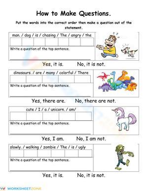 Grade 2 Question Formation — Printable No-Prep Worksheet