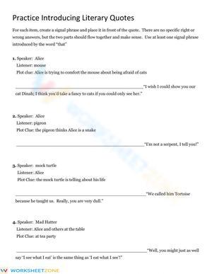 Introducing Literary Quotations