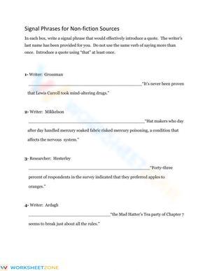 Introducing Source Quotes