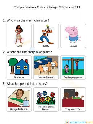 Grade 1 Story Comprehension — Printable No-Prep Worksheet