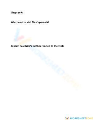 Printable Frindle Chapter 9 Questions | Grade 5 ELA