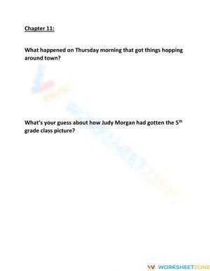 Frindle Chapter 11 Essential Questions — Grade 5 ELA