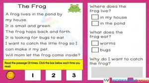 Grade 1 Reading Comprehension — Printable No-Prep Worksheet