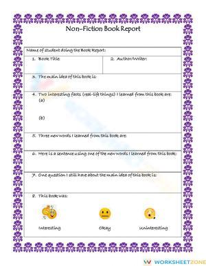 Non-Fiction Book Report 1