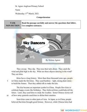 Weekly Test- Comprehension