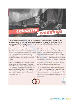 Reading: celebrities weddings