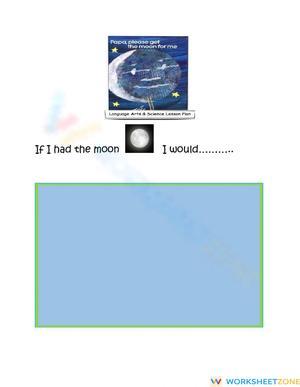 Papa Please Get the Moon for Me Printable Writing Worksheet