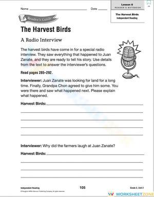 Journey's Workbook Pg. 105