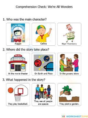 We're All Wonders Comp Check