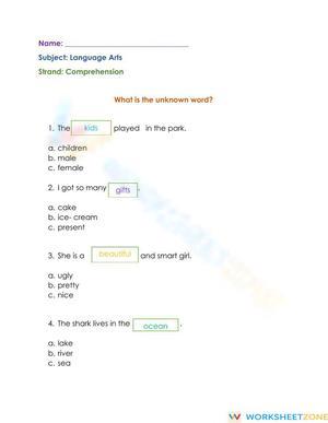 Essential Grade 2 Comprehension & Inference Worksheet