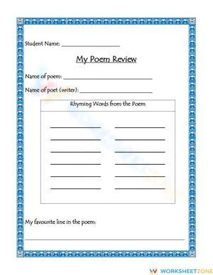 My Poem Review