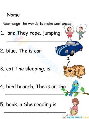 Rearranging sentences
