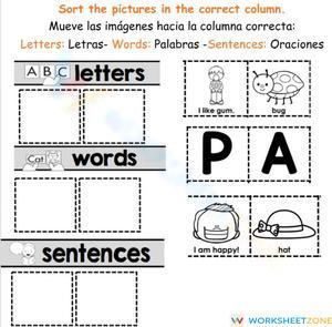 Letter word or sentence
