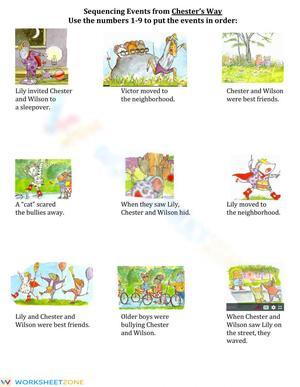 Sequencing Events from Chester's Way