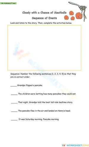 Printable Story Sequencing Worksheet | Grade 2 ELA