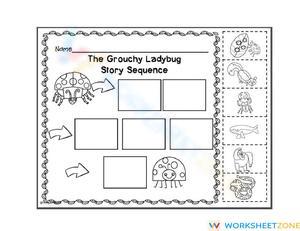 Proven Grouchy Ladybug Sequence Worksheet | Grade K