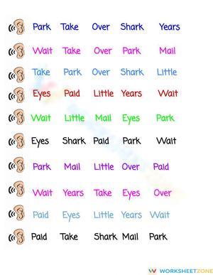 Sight Word Recognition